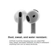 Apple AirPods 4 Wireless Bluetooth Headphones Active Noise Cancellation Powerful H2 Chip Wireless Charging Box Bluetooth 5.3 Waterproof Earphones with Microphone for Apple Samsung Huawei Xiaomi Earphones