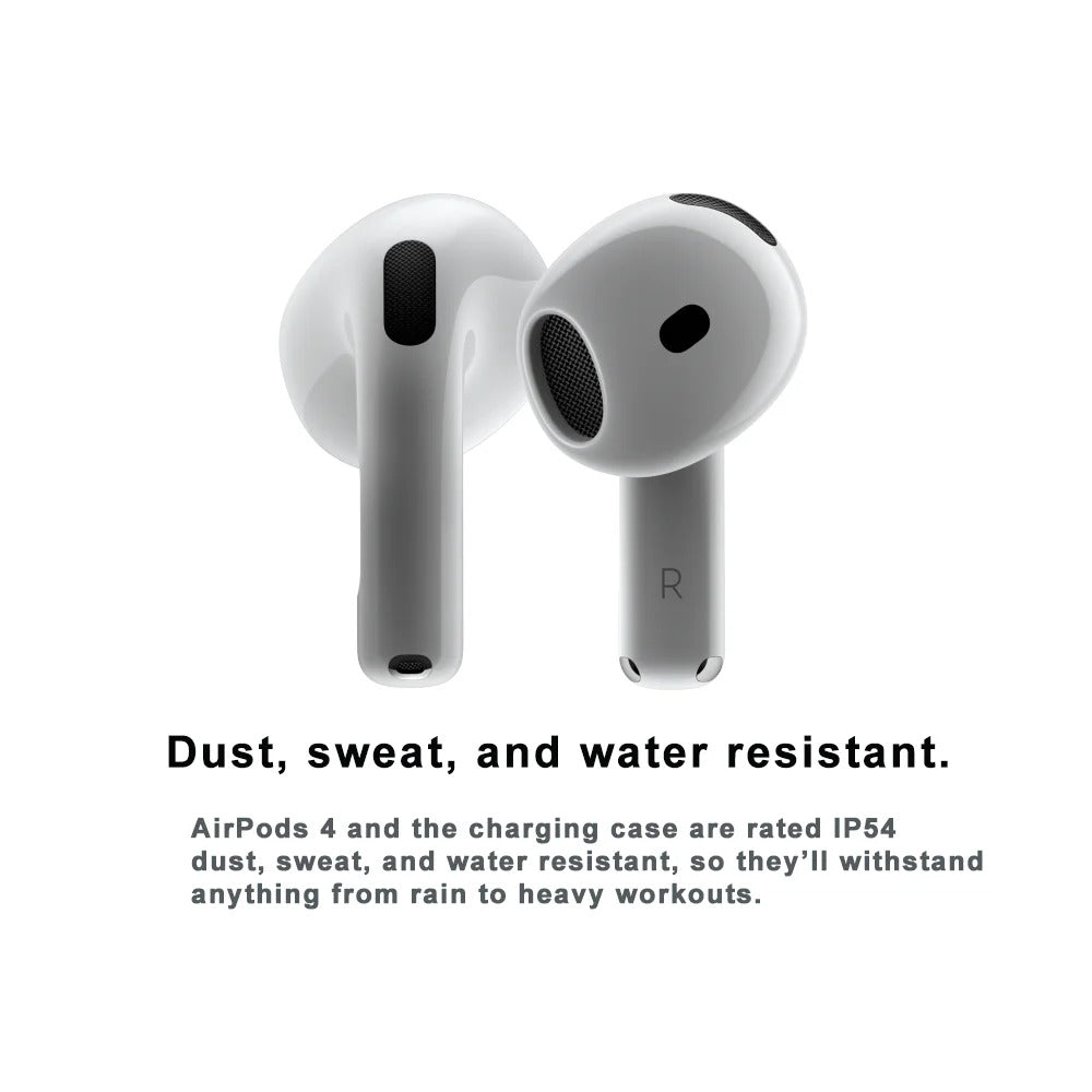 Apple AirPods 4 Wireless Bluetooth Headphones Active Noise Cancellation Powerful H2 Chip Wireless Charging Box Bluetooth 5.3 Waterproof Earphones with Microphone for Apple Samsung Huawei Xiaomi Earphones