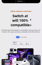 Apple AirPods Pro 4nd Generation USB‑CTWS True Wireless Earbuds Stereo Headphones Outdoor Sports Earphones 5.3 IPX5 Waterproof Earphones for Android iOS with Charging Case HD Music Quality Earphones Sports Earphones Long Battery Life
