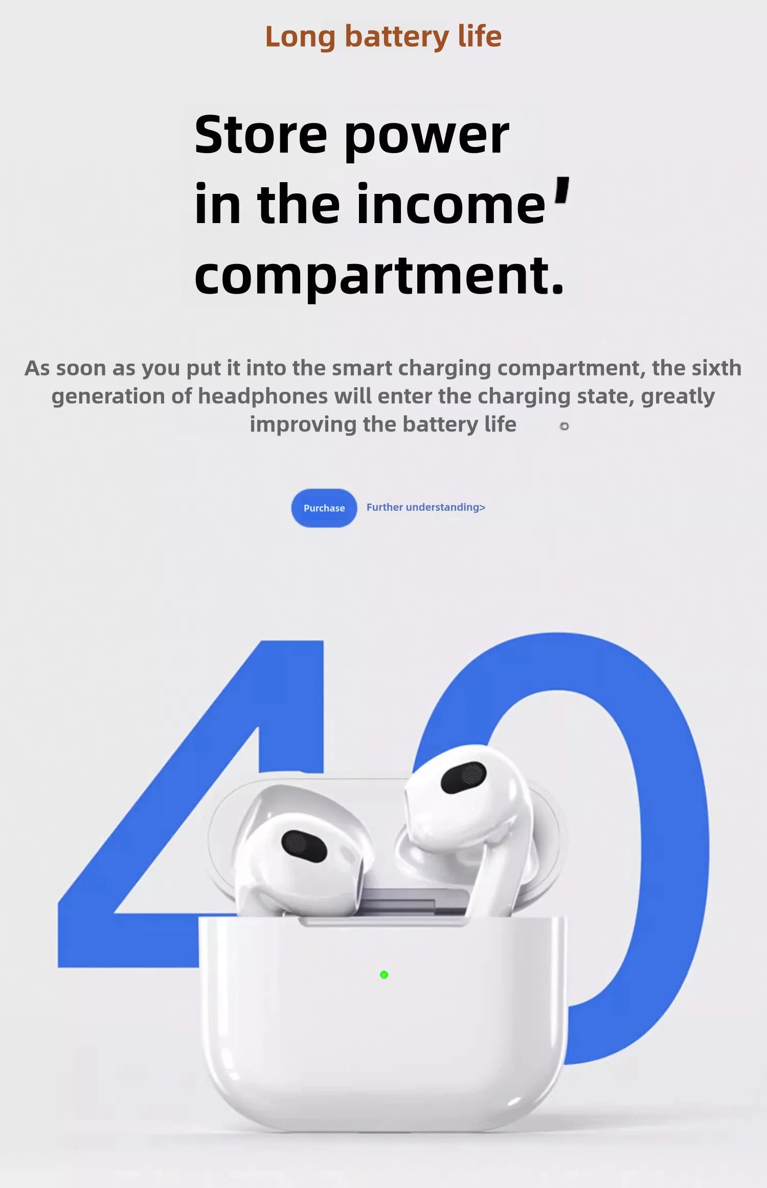 Apple AirPods Pro 4nd Generation USB‑CTWS True Wireless Earbuds Stereo Headphones Outdoor Sports Earphones 5.3 IPX5 Waterproof Earphones for Android iOS with Charging Case HD Music Quality Earphones Sports Earphones Long Battery Life