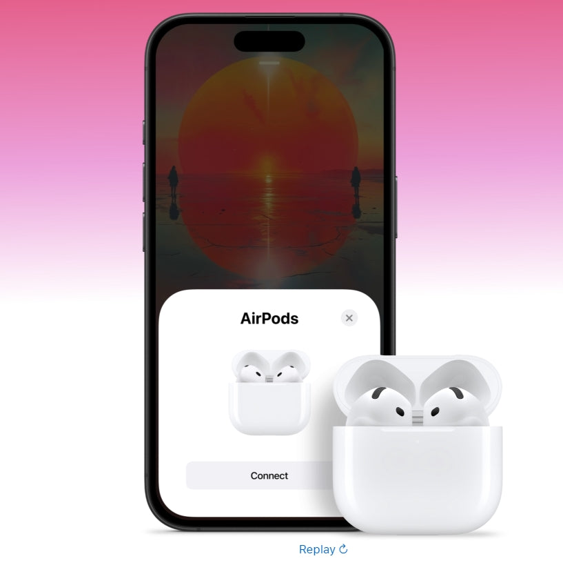 Apple AirPods 4 Wireless Bluetooth Headphones Active Noise Cancellation Powerful H2 Chip Wireless Charging Box Bluetooth 5.3 Waterproof Earphones with Microphone for Apple Samsung Huawei Xiaomi Earphones