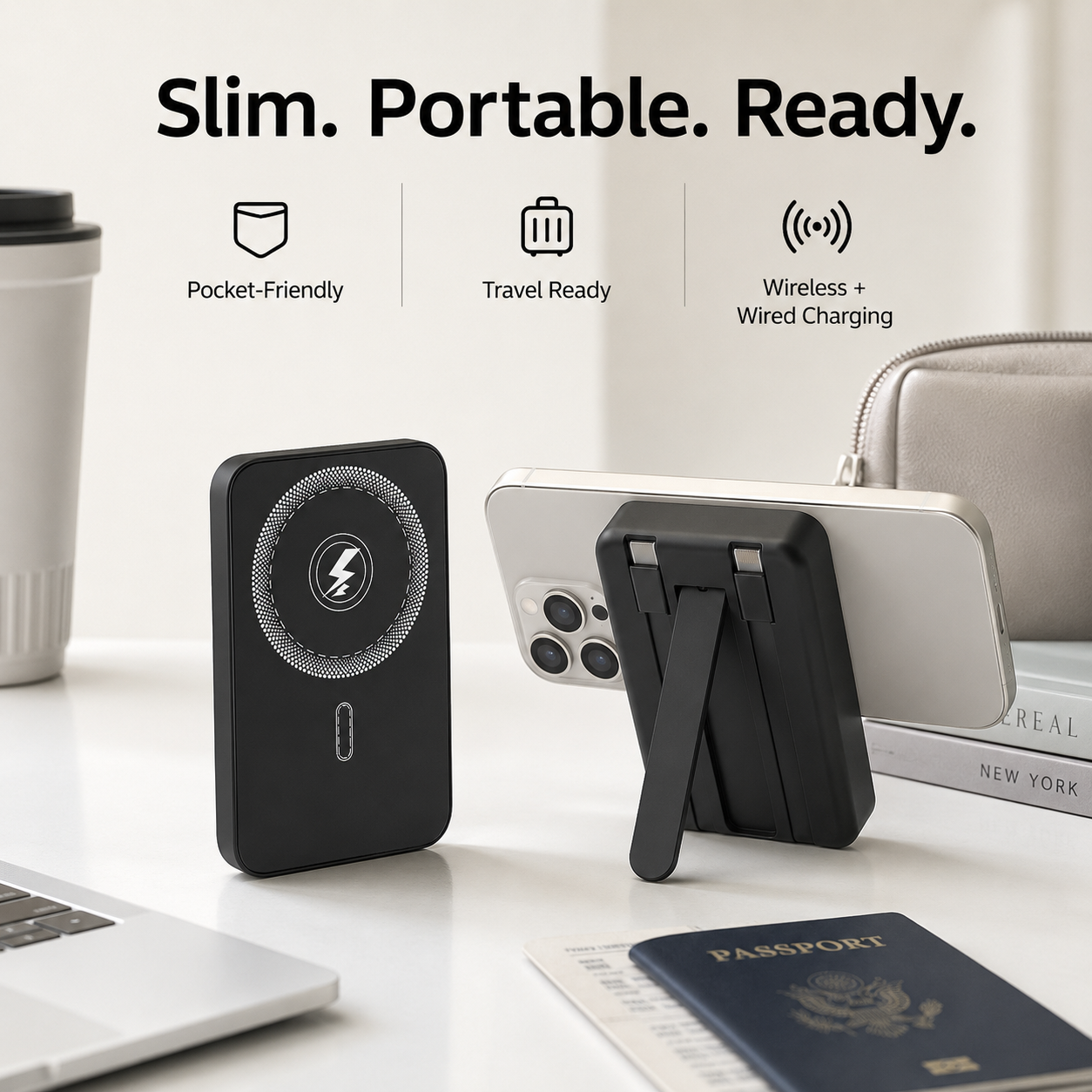Stand Magnetic Power Bank