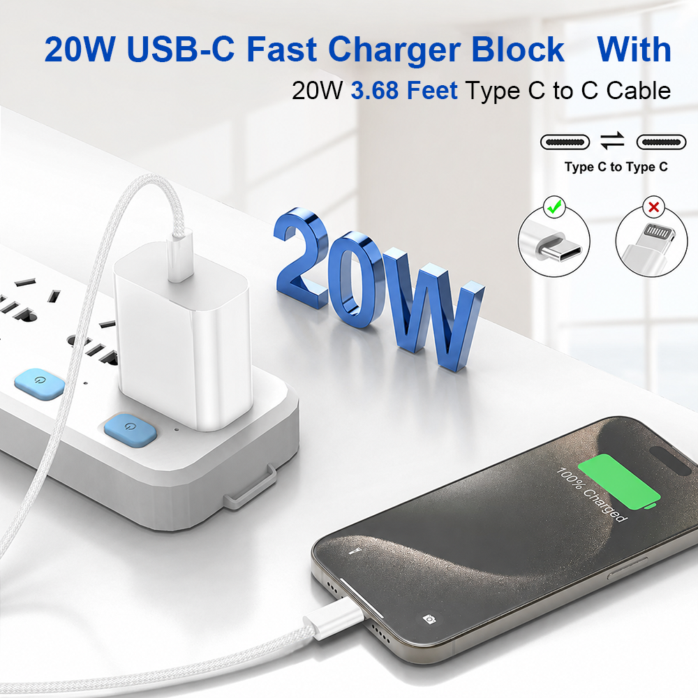 PD 20W GaN Charger Set