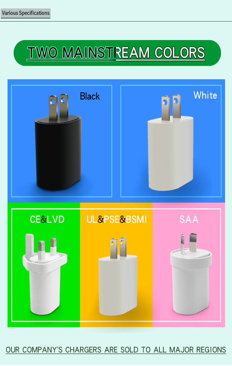 Hersteller liefert 5V 2.4A USB-Wandladegerät Netzteil Schnellladung, AU-Stecker tragbares USB-Telefonladegerät