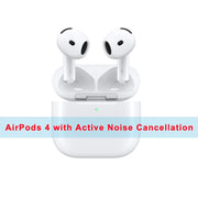 Apple AirPods 4 Wireless Bluetooth Headphones Active Noise Cancellation Powerful H2 Chip Wireless Charging Box Bluetooth 5.3 Waterproof Earphones with Microphone for Apple Samsung Huawei Xiaomi Earphones
