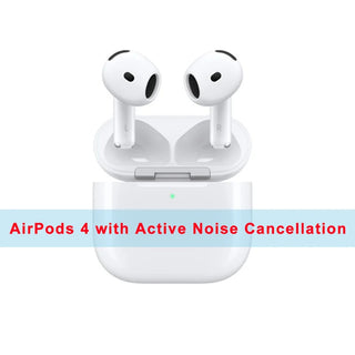 Apple AirPods 4 Wireless Bluetooth Headphones Active Noise Cancellation Powerful H2 Chip Wireless Charging Box Bluetooth 5.3 Waterproof Earphones with Microphone for Apple Samsung Huawei Xiaomi Earphones