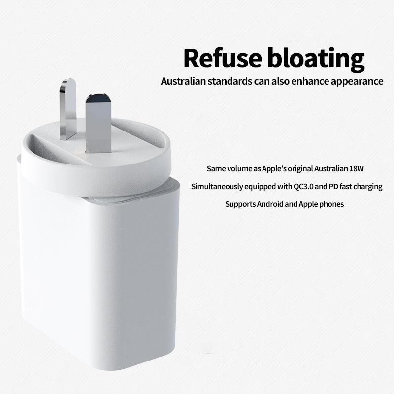 USB-C Ladegerät 20W Typ C USB Ladegerät Adapter für Mobiltelefone/Kopfhörer/Smartwatches, eigene Produktionsstätte