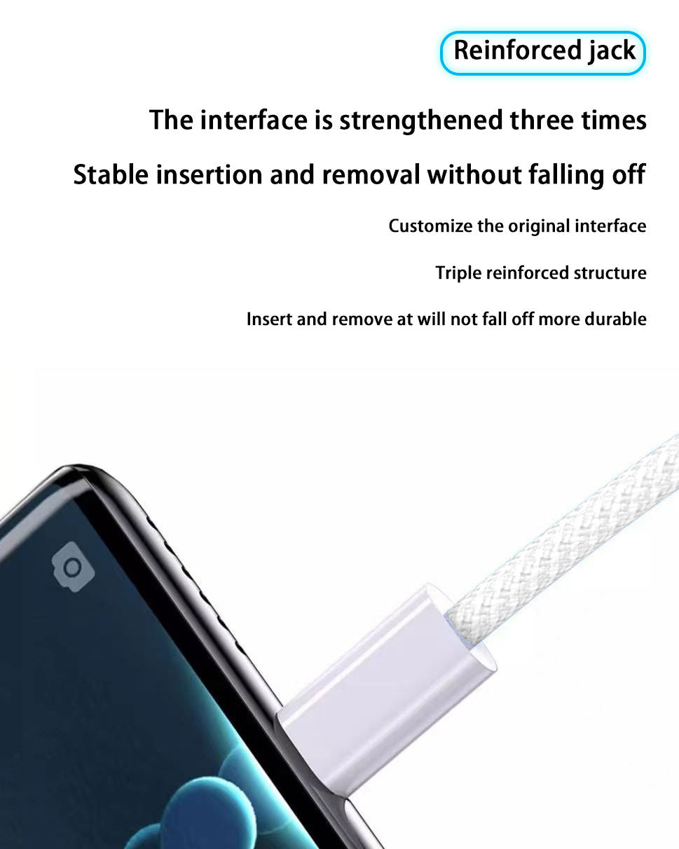 Factory direct sales 1m, 2m USB-C Type C, L-shaped data cable fast charging, suitable for Apple, Huawei, Samsung, Xiaomi mobile phones, Type C cable fast charging cable USB data charger cable