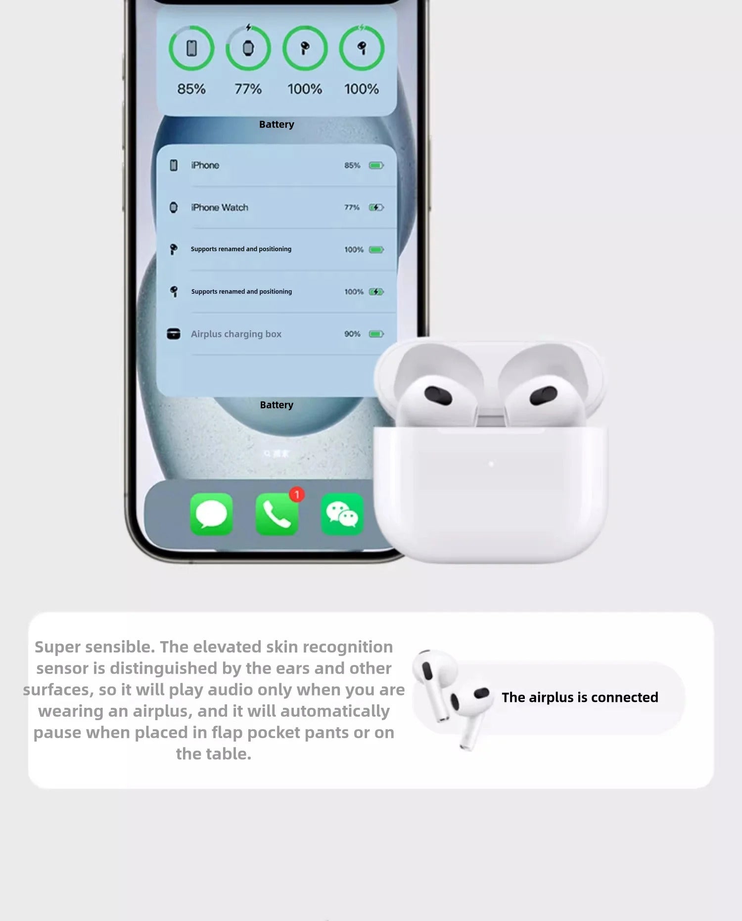 Apple AirPods Pro 4nd Generation USB‑CTWS True Wireless Earbuds Stereo Headphones Outdoor Sports Earphones 5.3 IPX5 Waterproof Earphones for Android iOS with Charging Case HD Music Quality Earphones Sports Earphones Long Battery Life