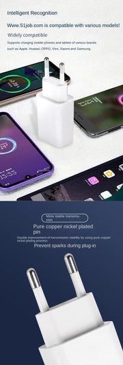 Sonderpreis US/EU Wand-Schnellladegerät-Set USB-Schnellladekabel Mobile USB-Ladegerät-Set für HUAWEI Android Xiaomi