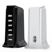 5-in-1 USB Wall Charger – 40W Fast Charging Adapter for Phones, Laptops, Tablets, Game Consoles, Cameras | QC3.0, PD 3.0, Overcharge & Overcurrent Protection, 4 USB + 1 Type-C Port