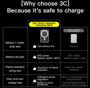 PD20W Magnetische Kabellose Schnelllade-Powerbank 5000/10000mAh Tragbare Powerbank Outdoor Reise-Powerbank Für Apple, Samsung, Huawei