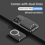 Portable Charger with Built-in Cables and Plug, 10000mAh USB C Power Bank Fast Charging 20W, External Battery Pack Slim, Travel Essentials, for iphone16 15 14 13 Samsung Galaxy iPad