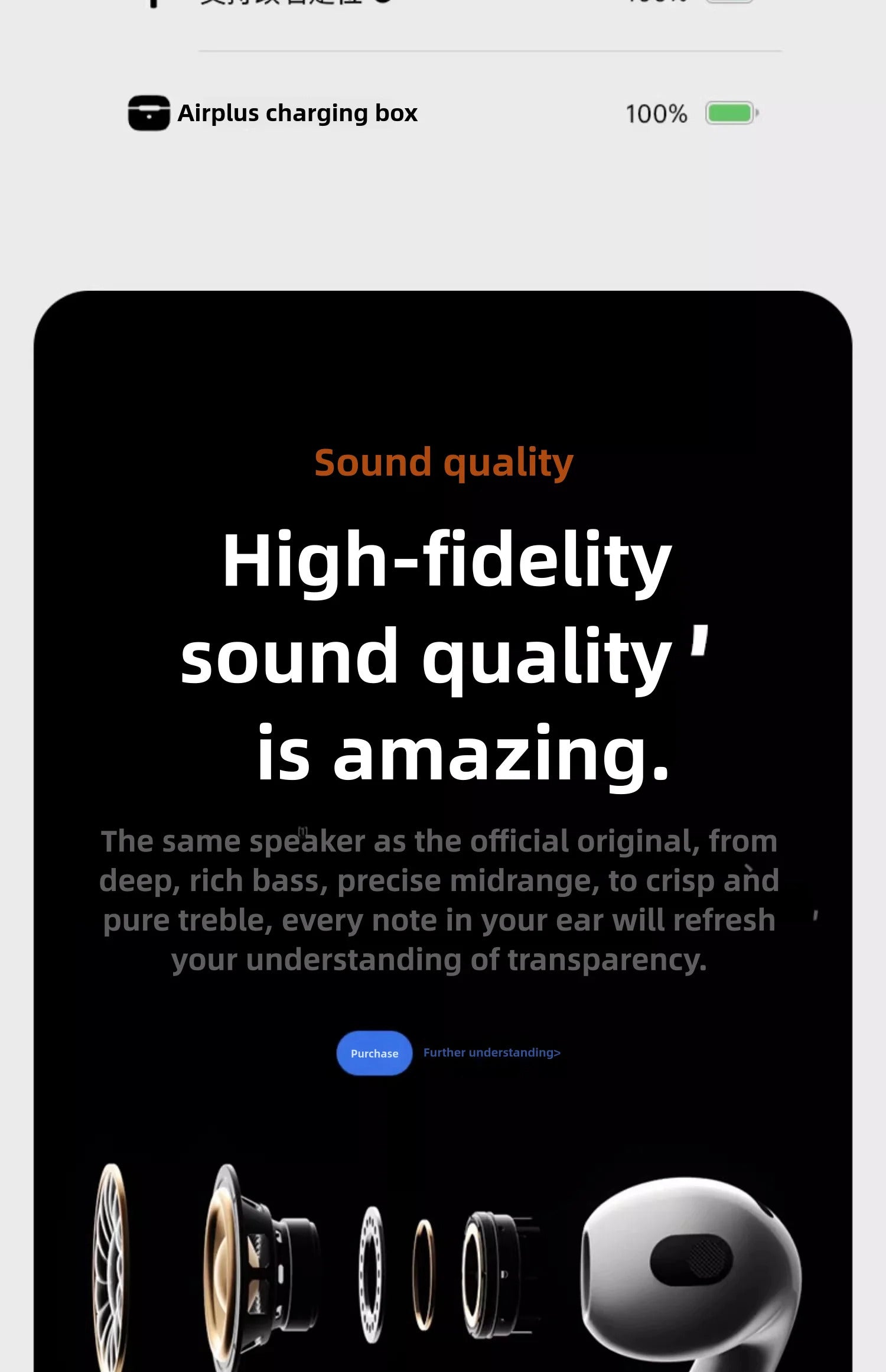 Apple AirPods Pro 4nd Generation USB‑CTWS True Wireless Earbuds Stereo Headphones Outdoor Sports Earphones 5.3 IPX5 Waterproof Earphones for Android iOS with Charging Case HD Music Quality Earphones Sports Earphones Long Battery Life