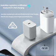 USB-C Ladegerät 20W Typ C USB Ladegerät Adapter für Mobiltelefone/Kopfhörer/Smartwatches, eigene Produktionsstätte
